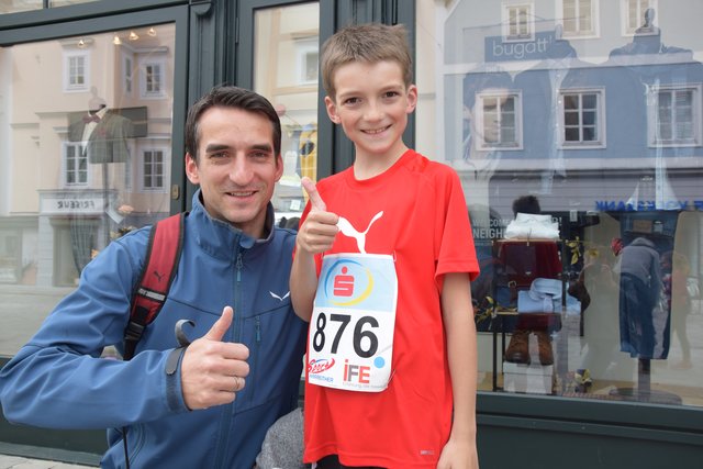Herbert und Raphael Steindl freuten sich auf den Start.