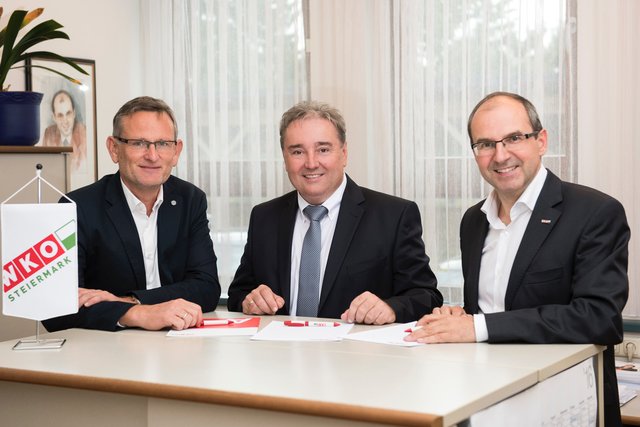 In der WKO-Regionalstelle Weiz möchte man auf die Leistungen der Arbeitgeber aufmerksam machen: Bernhard Stranzl, Vinzenz Harrer, Andreas Schlemmer (v.l.).