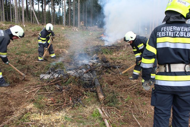Übungsannahme war ein Waldbrand am Kömmelgupf | Foto: KAT-Zug 5