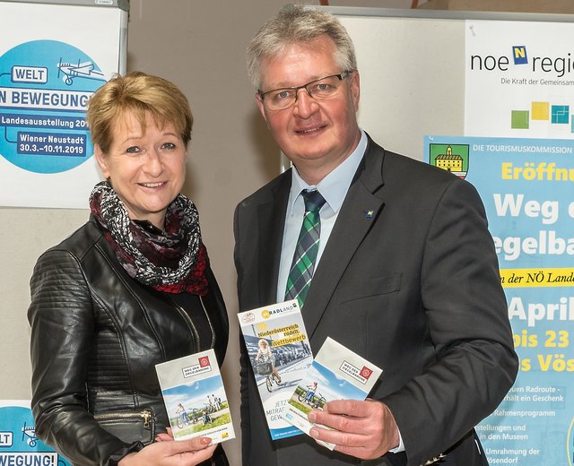 Bürgermeisterin Andrea Stipkovits und LAbg. Christoph Kainz