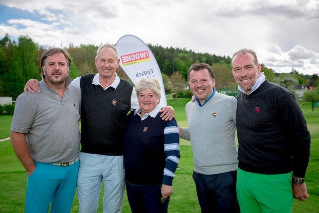Komperdell Gernot Hochsteiner, Alexander Leopold, Barbara Stingl, Clubmanager Gerd Eiper und Sportevent-Profi Michael Kummerer