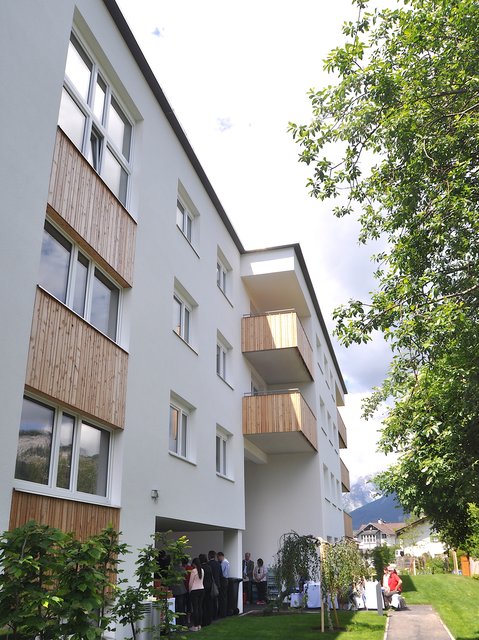 Klimaaktiv-Bronze gab es für das Projekt "Südtiroler Siedlung" der Neuen Heimat in St. Johann.