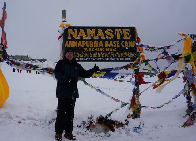 Johann Pollak im Annapurna Basecamp in Nepal  | Foto: Pollak
