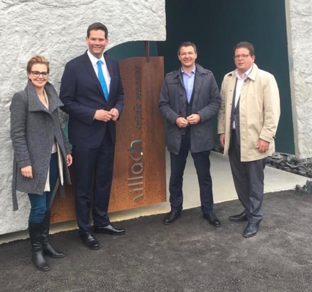 Besuchen die Hochbehälter: Katharina Spanring, Lukas Mandl, Peter Weidinger, Christian Pober | Foto: Stadt Villach