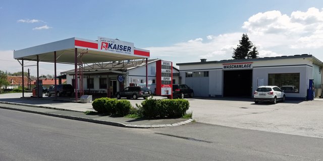 Die "neue" Kaiser-Tankstelle in Markt Neuhodis | Foto: Claudia Habetler