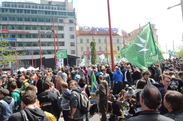 Die Hanfdemo (Foto) und der Wings für Life Run sorgt am ersten Maiwochenende 2019 für Behinderungen im Verkehr. | Foto: Manfred Sebek