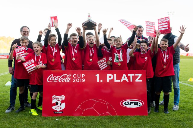 Die siegreiche U12 des Wolfsberger AC | Foto: Coca-Cola/GEPA pictures