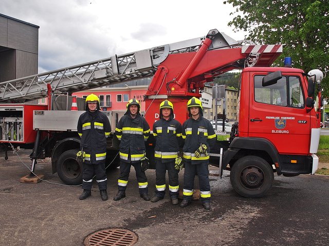 Kameraden der Freiwilligen Feuerwehr Bleiburg