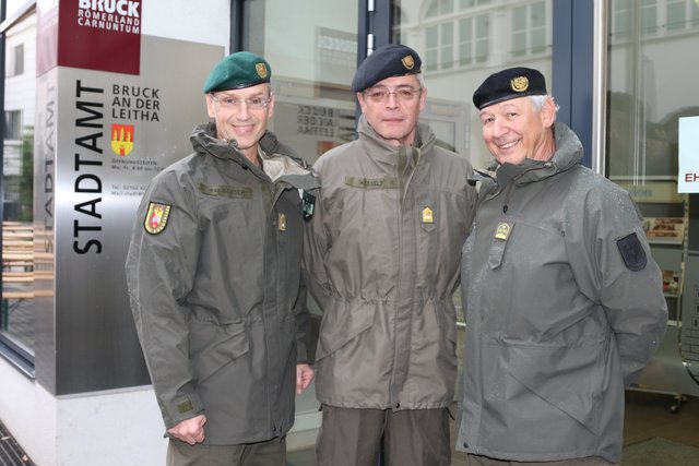 Bundesheer: Gernot Gasser (li.), Anton Wessely und Franz Neuhold. | Foto: © Nim