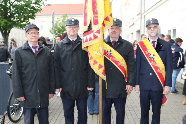 Franz Meszleny (li.), W. Wimmer, Anton Jezik u. Rudolf Weiß. | Foto: © Nim