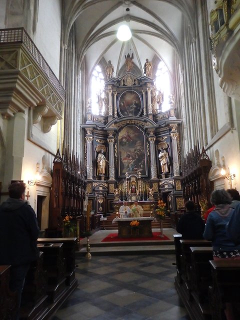 Pfarrer Sedlmaier feierte mit uns die heilige Messe