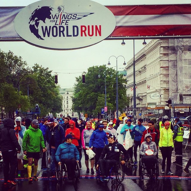 Kurz vor dem Start