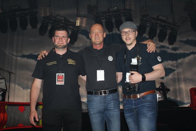 Die Präsidenten des "Round Table 38" und "Club 41" Christian Wutti und Heimo Fresacher mit Marco Staubmann (von links)  | Foto: Teferle (44)