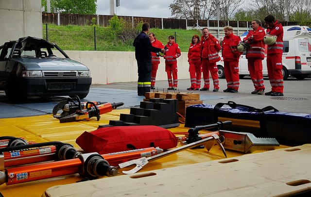 Einsatzkräfte trafen sich am Rüsthaus-Gelände der FF St. Veit