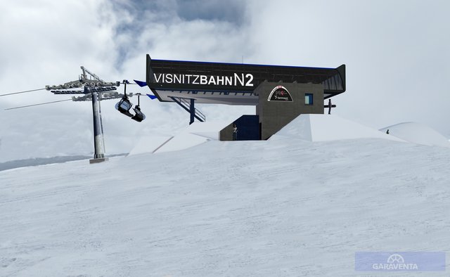 Bergbahnen Samnaun AG: Neue Visnitz N2 – erste 8er „D-Line“ Anlage in der Schweiz.
 | Foto: Silvrettaseilbahn AG