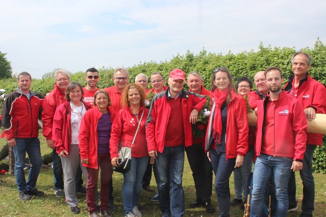 Bürgermeisterin Kerstin Suchan Mayr mit den Kollegen aus Ennsdorf, Ernsthofen, Strengberg, St.Pantaleon und Haag. | Foto: SPÖ St. Valentin