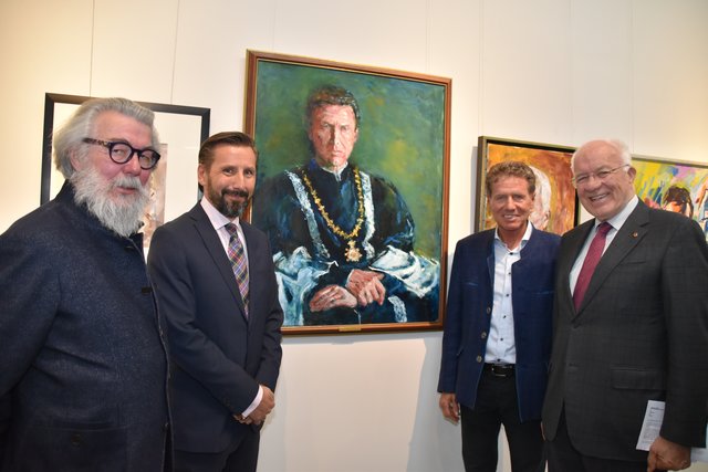 Kurator Johannes Maria Pittl, HTL-Dir. Martin Schmidt-Baldassari, Karlheinz Töchterle und Herwig van Staa | Foto: Kainz