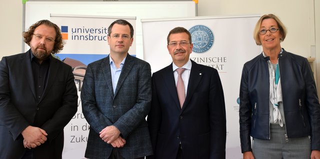 V.l.: Dirk Rupnow, die Autoren Herwig Czech und Erich Brenner, Helga Fritsch