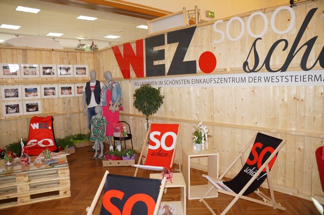 Erstmals trat das WEZ Bärnbach mit einer neuen Lounge bei der Leistungsschau auf. | Foto: Almer