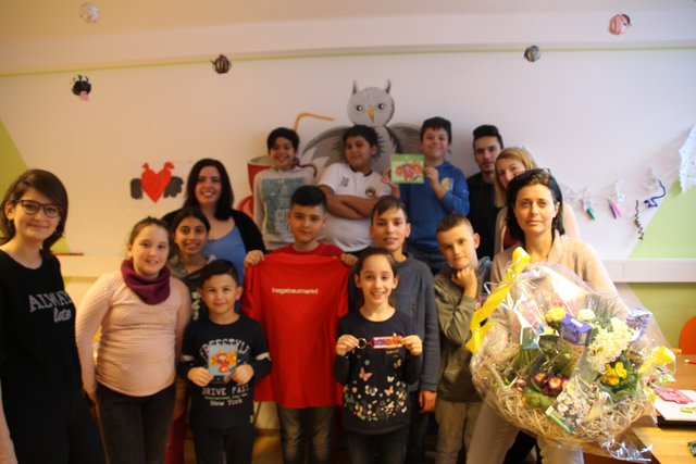 Gruppenfoto nach dem von uns organisierten Gewinnspiel