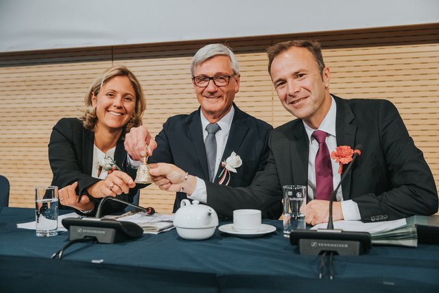 Die Regierung steht: Unterkofler, Preuner und Auinger wollen zusammen an einem Strang ziehen.