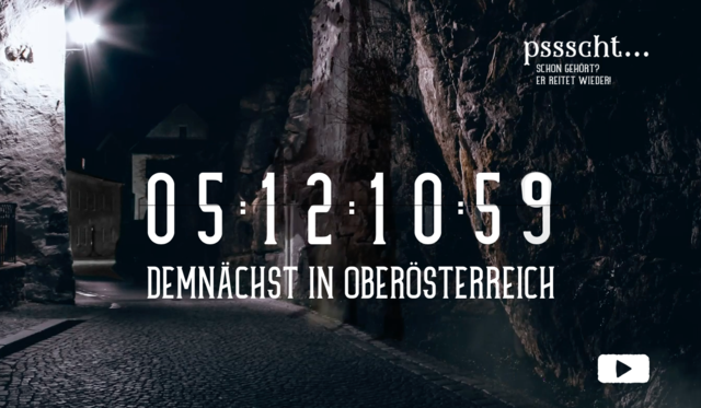 Unter er-reitet-wieder.at lief ein Countdown, der mit Ablauf der Zeit am 09. Mai die Auflösung bringen würde. Als mystischer Ort des mysteriösen Schattenlaufs, im Hintergrund der Seite zu sehen, diente eine Aufnahme des Schärdinger Burggrabens. | Foto: DIGITAL GROUP