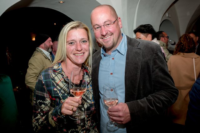 Waren begeistert: Martina und Thomas Jahrmann vom "Bull" in Velden