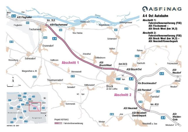 Im Bezirk Neusiedl am See werden zwei neue Rastplätze und ein Verkehrskontrollplatz errichtet.