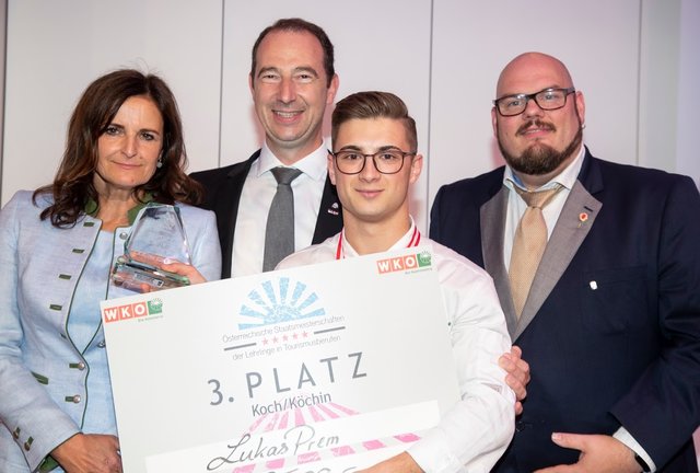 Lukas Prem aus Mühlgraben erreichte Platz drei bei den österreichischen Staatsmeisterschaften für Lehrlinge in Tourismusberufen.
