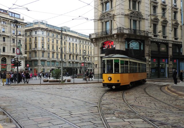 Tram in Mailand, Via Cordusio