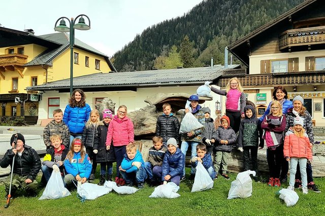 Mallnitz wird sauberer: Die Volksschüler sorgen dafür