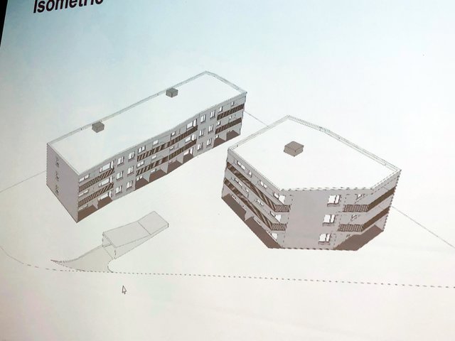 Zwei separate Baukörper (Miet- und Eigentumswohungen) mit einer gemeinsamen Tiefgarage sind geplant.