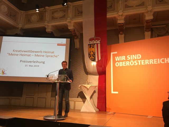 Preisverleihung des Kreativwettbewerbes über Heimat.