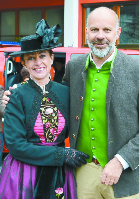 Bürgermeister Jürgen Kuster  mit Gattin Caroline. | Foto: Gerhard Scopoli/VLK