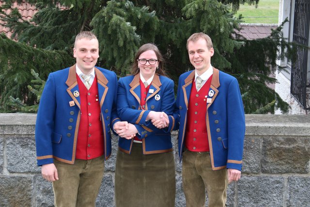 Johannes Haas, Verena Bauchinger und Harald Roßdorfer. | Foto: Trachtenkapelle