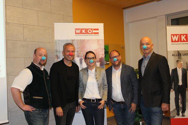 Reini Guttner, Stefan Süß, Sarah Radinger, Markus Birnleitner und Hans Mader (v. li.). | Foto: WKO Steyr