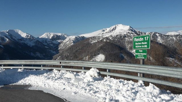 Die Kehre "Reidn" 17 der Nockalmstraße auf 1.924 Meter Seehöhe
