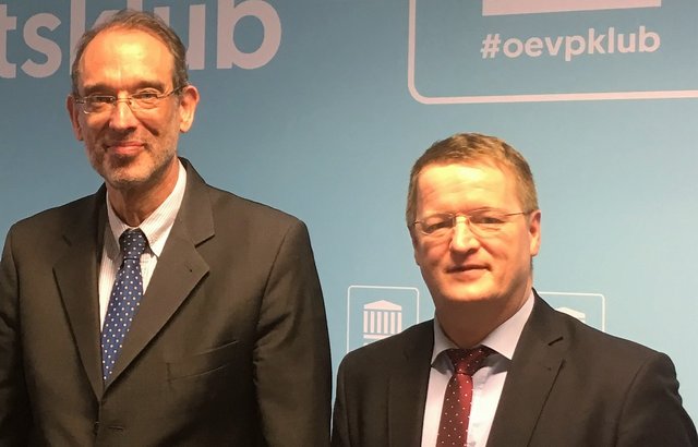 Bildungsminister Heinz Faßmann und Manfred Hofinger.