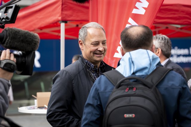 SPÖ-Spitzenkandidat Andreas Schieder in Linz. | Foto: Elisabeth Mandl