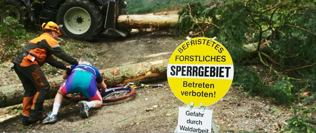 Im Sperrgebiet kann es gefährlich werden. Vorab kann man sich im Internet erkundigen, welche Wege gesperrt sind.
