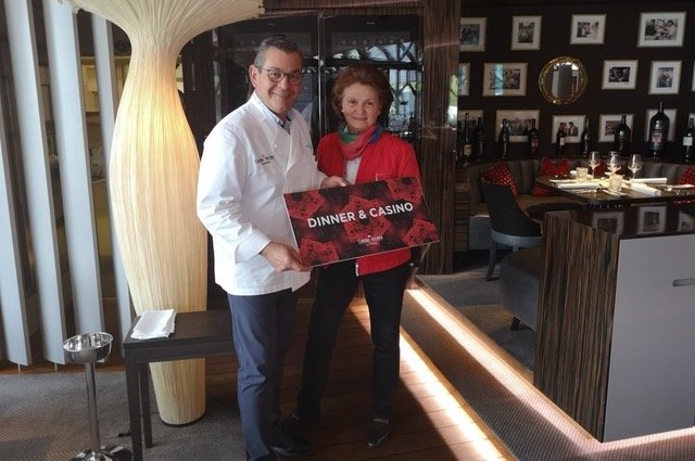 Gastronomiechef Marcel Vanic mit Edith Liesinger