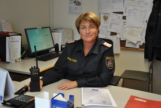Stefanie Gram, stellvertretende Postenkommandantin in Bad Bleiberg