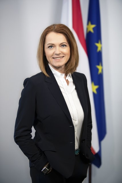 ÖVP-Spitzenkandidatin für die EU-Wahl Simone Schmiedtbauer