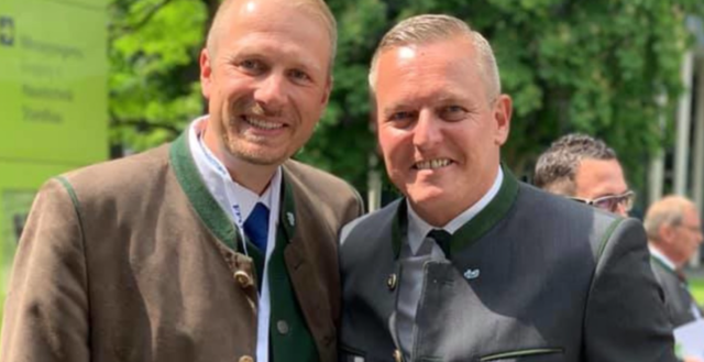 Markus Leinfellner und Mario Kunasek nach dem Landesparteitag