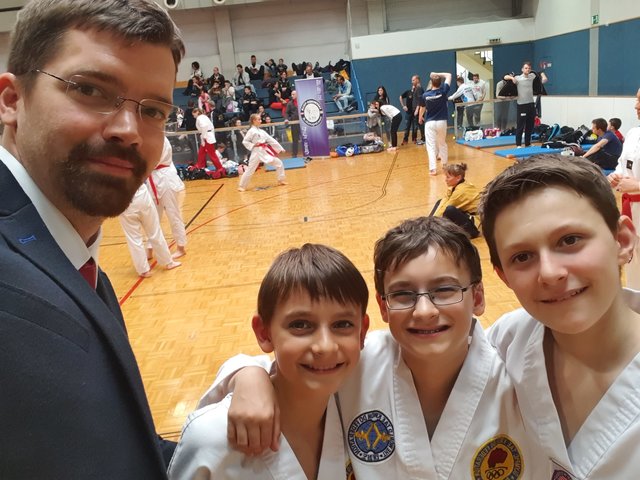 Trainer Alexander Hübl, Simon, Martin, Luca