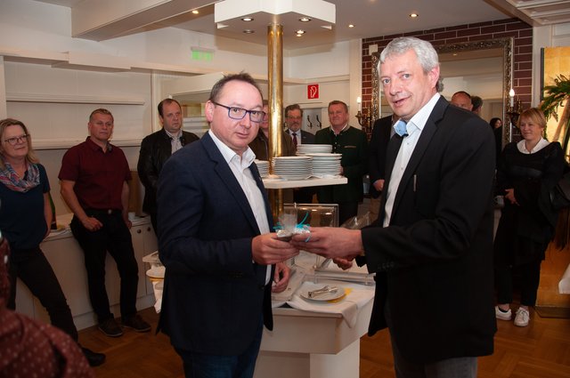 Bereichsfeuerwehrkommandant OBR Gerald Derkitsch und Landesfeuerwehrkommandant LBD Reinhard Leichtfried tagten im Hotel Oststeirischer Hof in Söchau