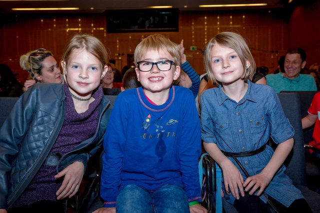 Freuten sich: Konstanze (9), Eric (8) und Valentina (10)