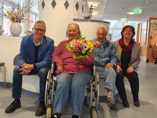 Friedrich und Hildegard Baumgartner feierten gemeinsam mit Siller und Zohner-Kienesberger ihre Diamantene Hochzeit.