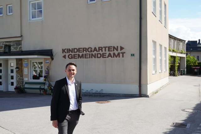 Viele Projekte stehen für den Bürgermeister von Mattsee auf dem Programm, wie der Kindergarten.