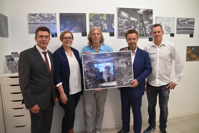 Immobilien86-Firmenevent: Peter Eisenschenk, Claudia Friesinger, Alexander Biedermann, Wolfgang Steiner und Markus Riederer.